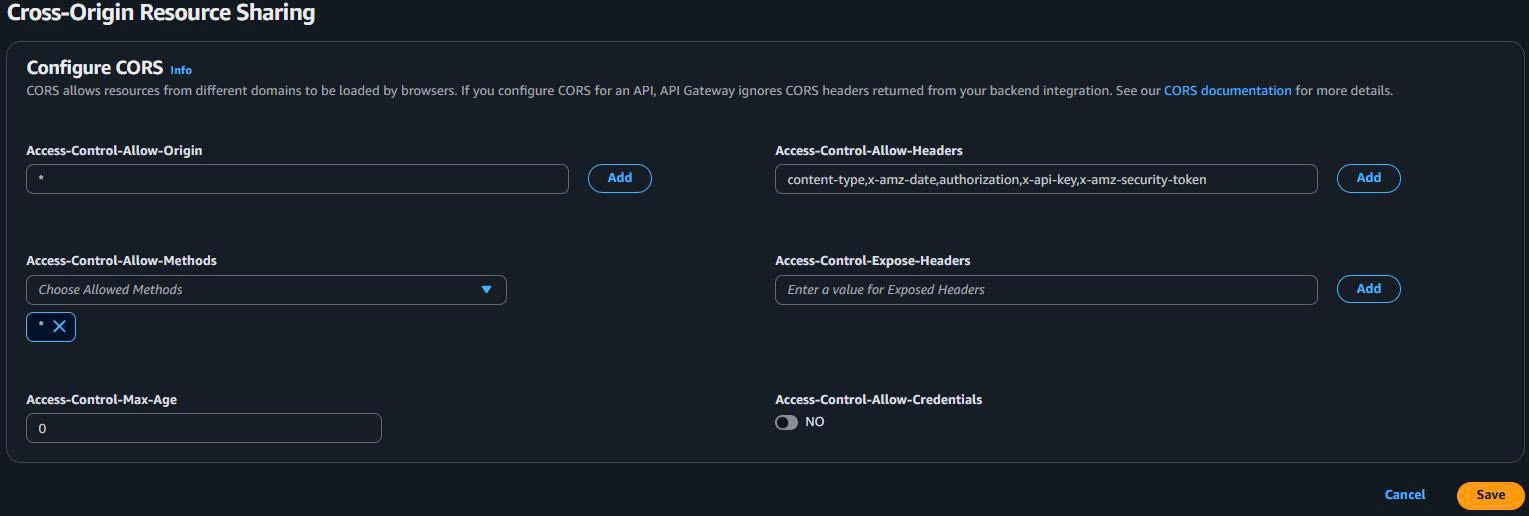 CORS Configuration