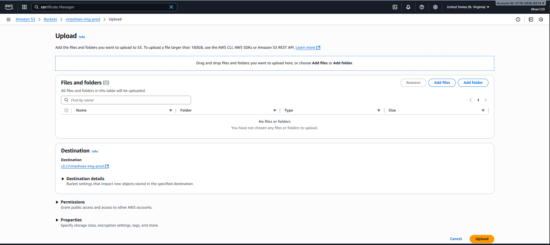 S3 Upload Interface