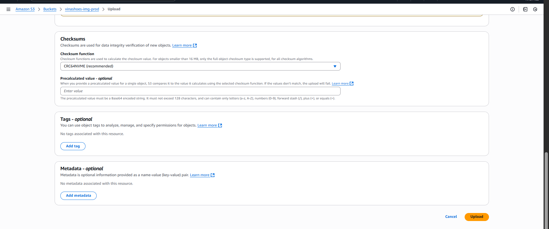 S3 Upload Progress