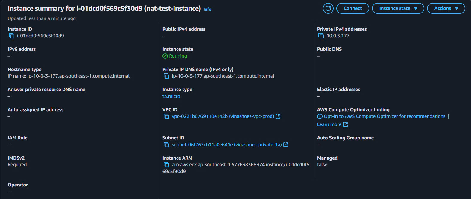 Test Instance